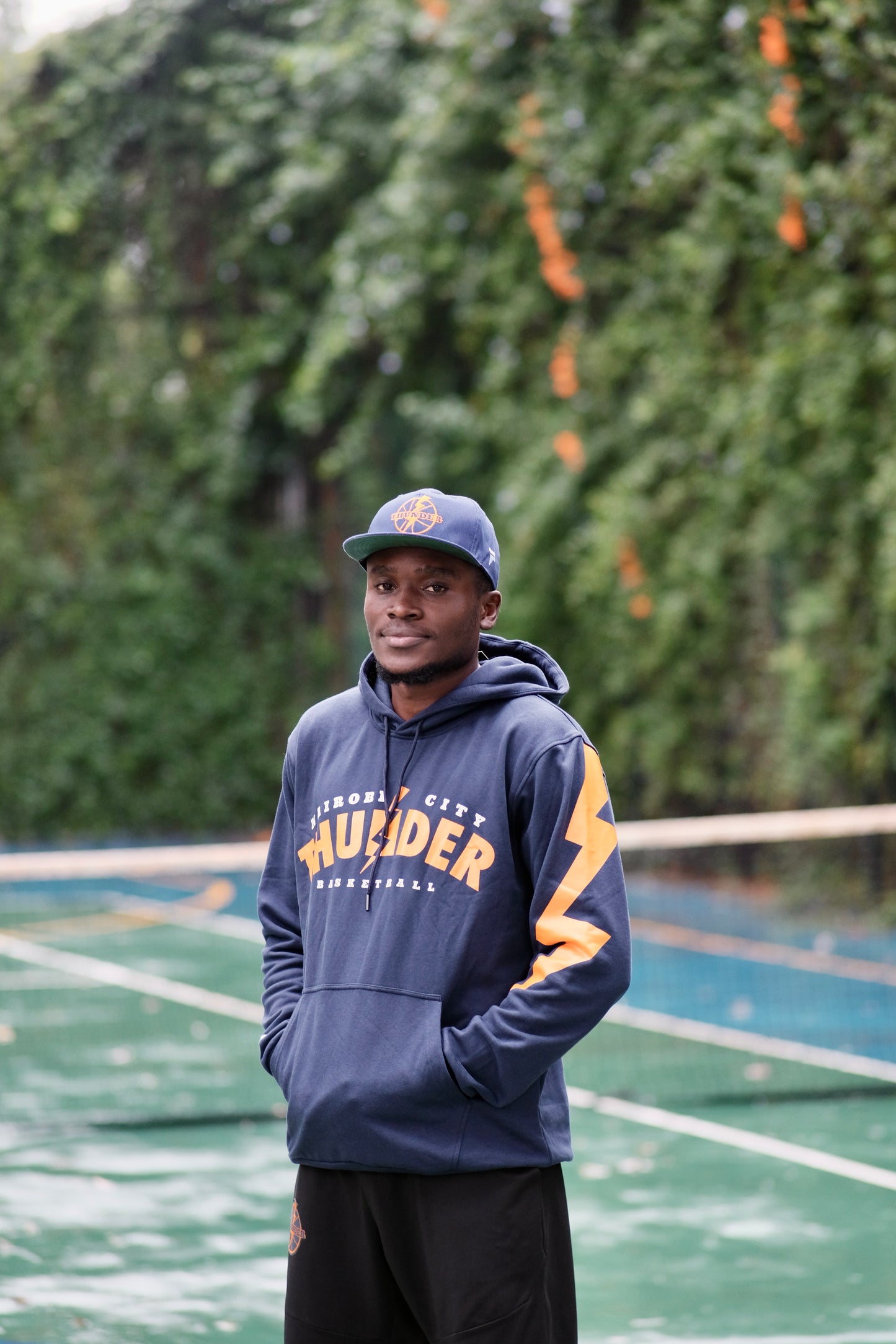 Navy Blue Thunderbolt Hoodie