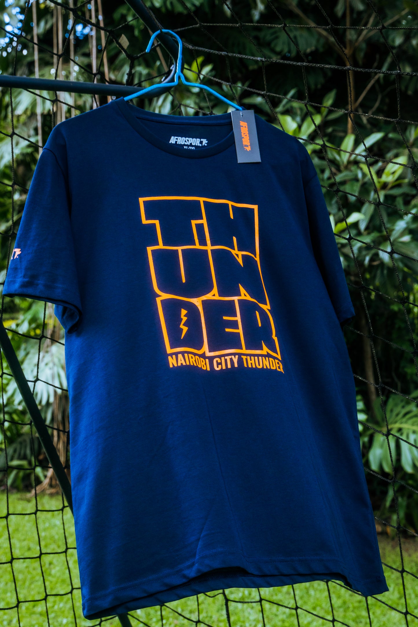 Thunder Block Tee – Midnight (Blue) ⚡