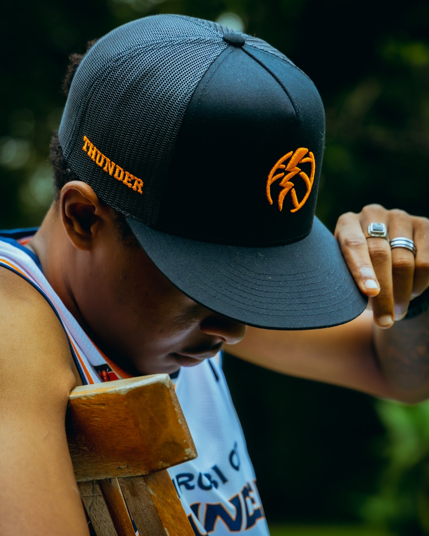 Black ThunderBalt Trucker Cap