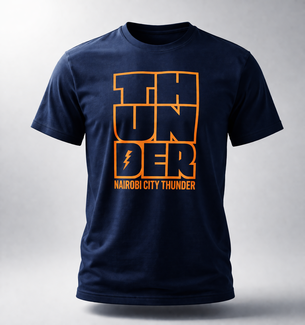 Thunder Block Tee – Midnight (Blue) ⚡
