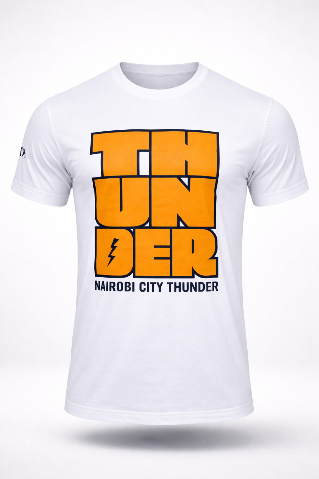 White Thunder Block Tee