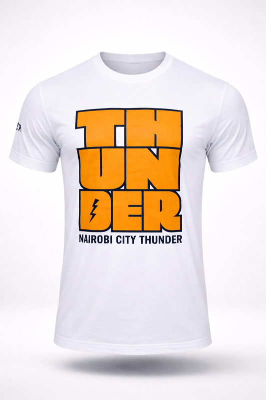 Thunder Block Tee – (White)