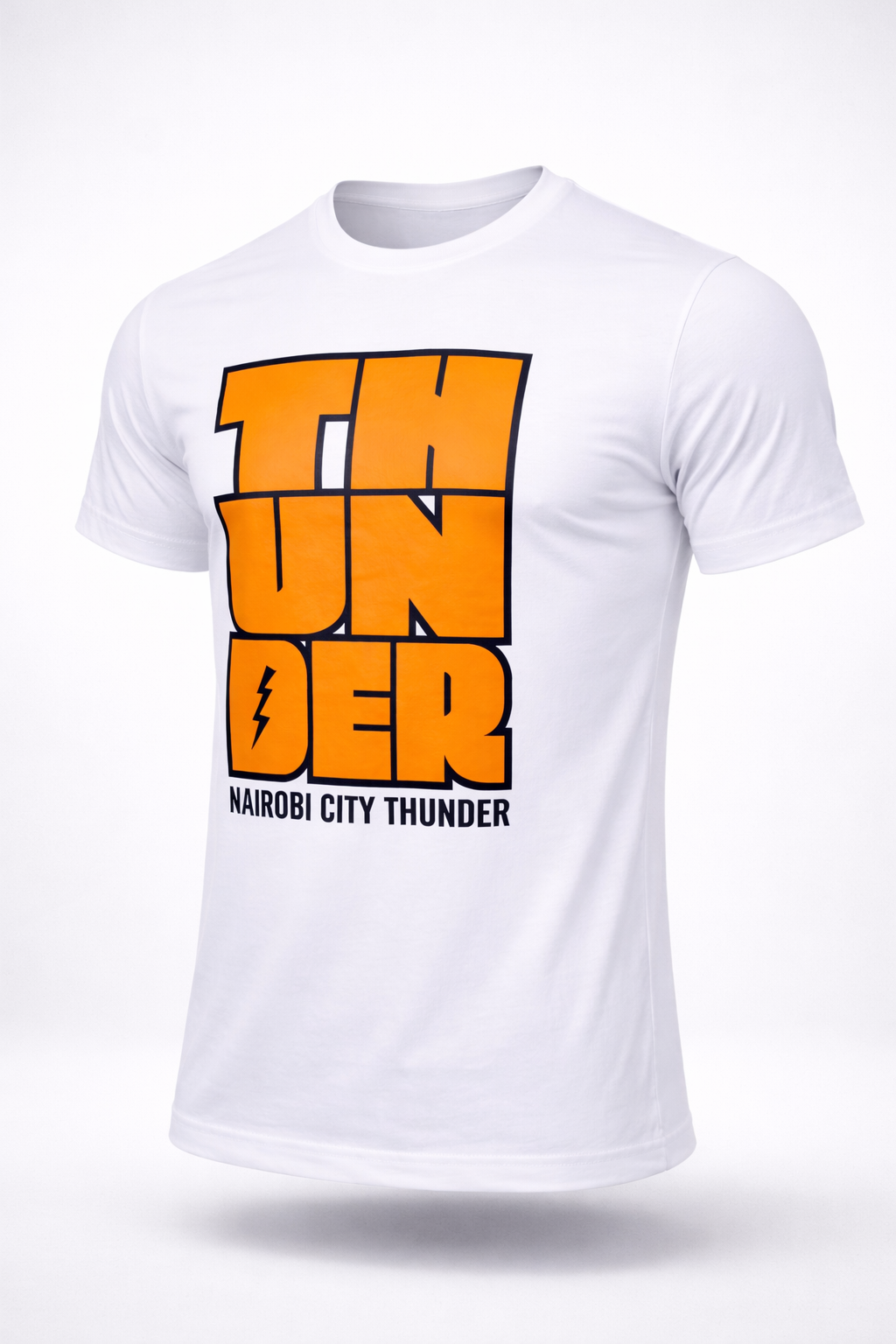 White Thunder Block Tee